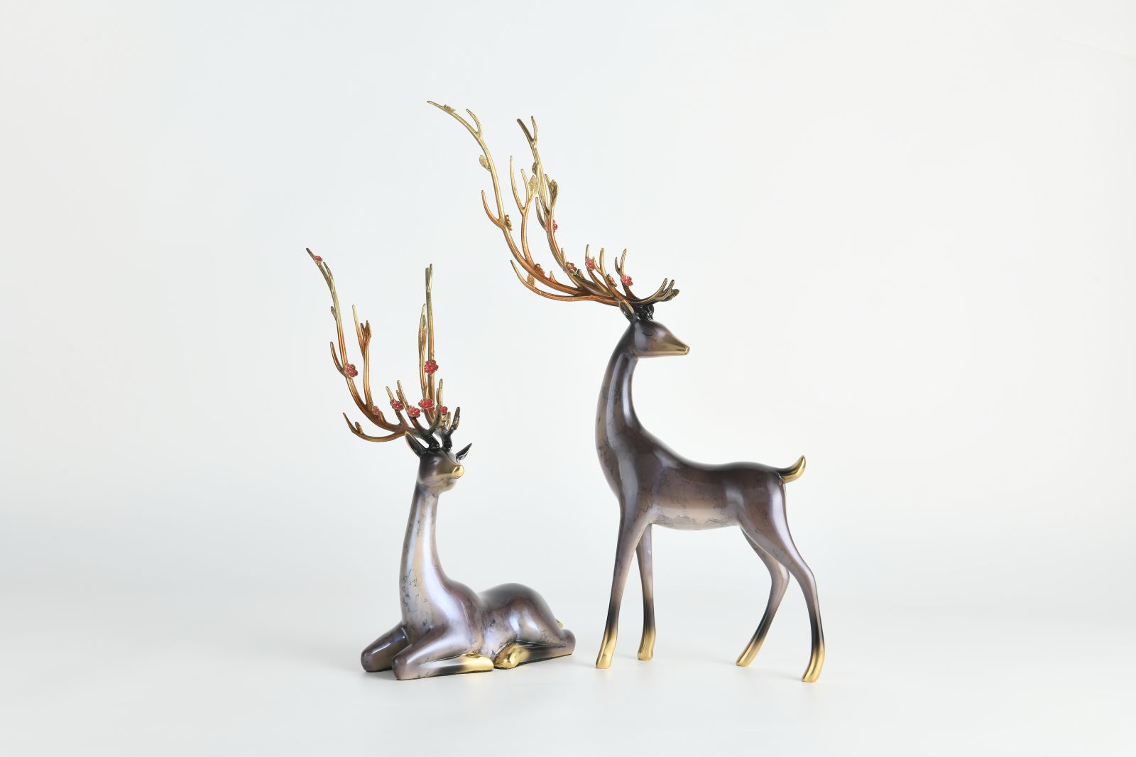 Elegant Copper Deer, Auspiciousness Fills the Home