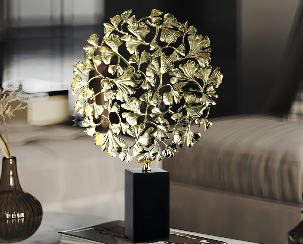 Creative luxury ginkgo leaf ornament