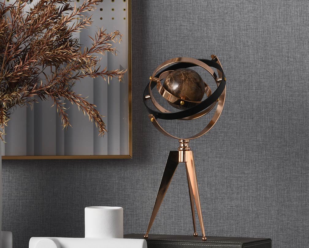 Creative marble globe handicrafts modern luxury high-end office desktop ornaments