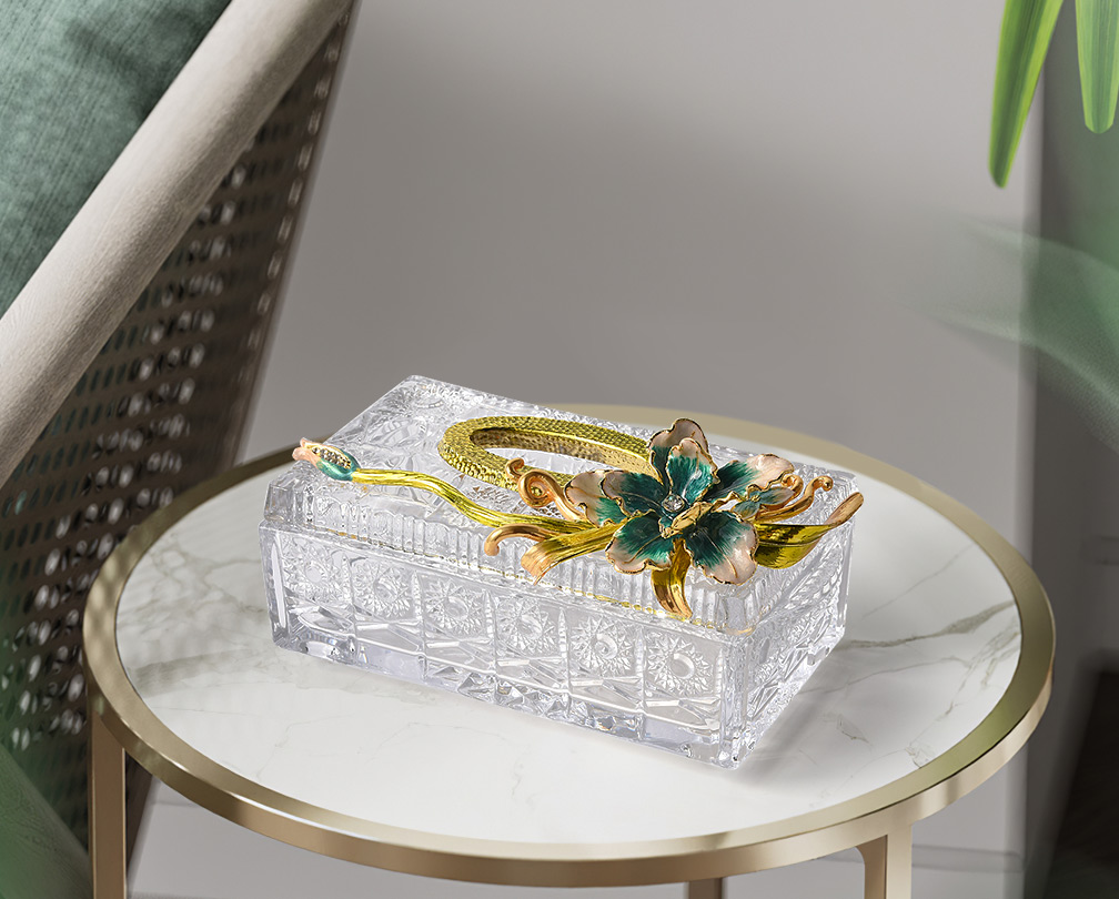 Enamel Light luxury Tissue box