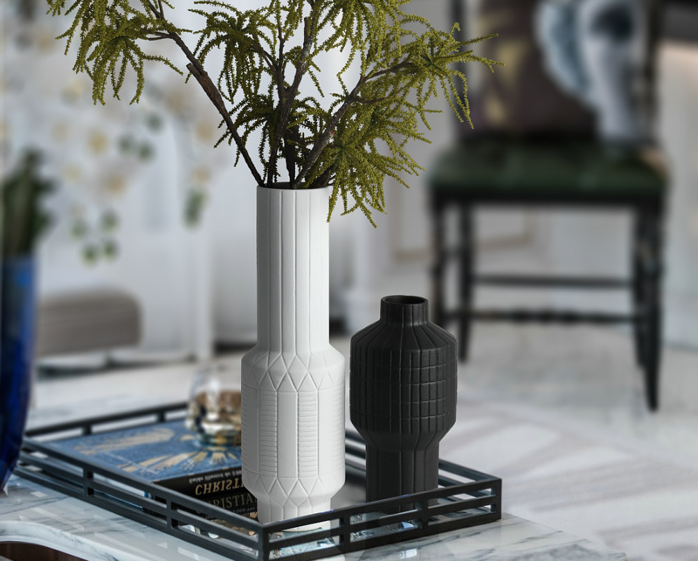 Modern minimalist ceramic vase